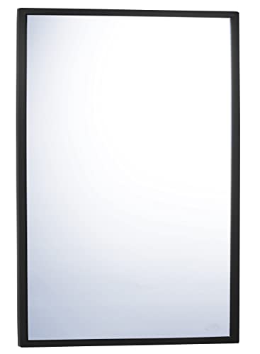 Choice Builder Solutions Bobrick B-290 1830.MBLK - 18x30 Welded Frame Mirror - Matte Black