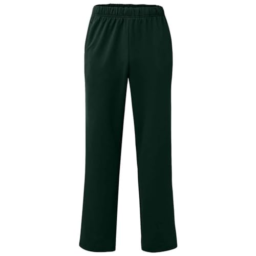 Pantalons de jogging largeur à zip vert 3XL pour séances de kiné et repos - 4
