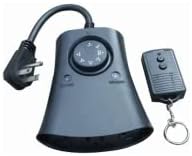 Woods 59746WD 24-Hour Automatic Photocell Remote Control Timer with 3 Grounded Outlets Ideal for Automating Holiday Decorations, Christmas Outdoor Lighting, Weatherproof, Adjustable up to 80 ft. away, 125-volt, 60-hertz