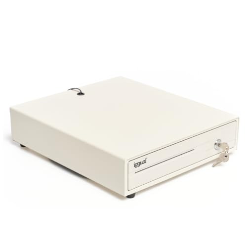 Iggual – Cajón Portamonedas IRON-10W, Caja Efectivo Registradora Manual o Automática RJ11(12V), Compart:x4 Billetes y x6...