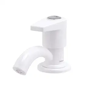 NJ FLOW Royal Pillar Cock 100% PTMT || Hot & Cold Water Easy Flow || Kitchen, Bathroom, Wash Basin and Outdoor Faucet || Wall Mounted Royal Pillar Cock (White & Blue)