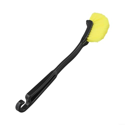 Cepillo de limpieza de cubo de coche equipado con cerdas de nailon y mango cómodo, adecuado para eliminar la suciedad de ruedas, neumáticos e interiores de vehículos