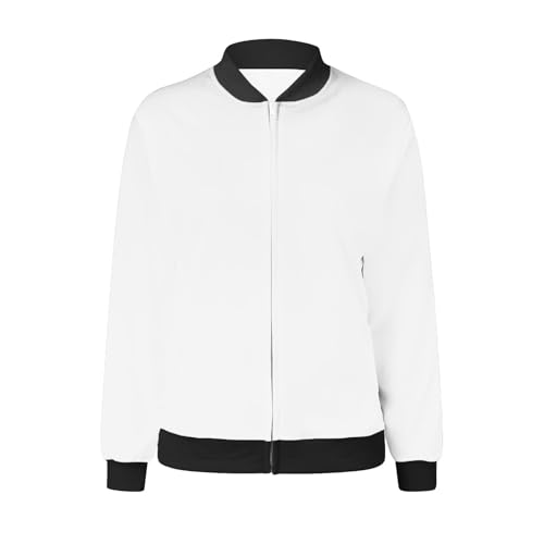 Womens Bomber Jacket Zip up Casual Jackets Lightweight Trendy Outerwear Outfits 2025 Fall Fashion Winter Coats4