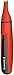 Remington ND3150CDN Pocket Size Battery Operated Travel Nose Ear Trimmer, Red