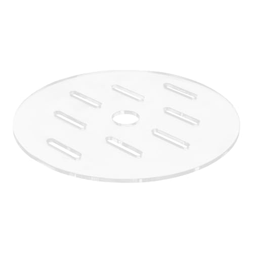 ROMISBABA Couvercle Rond D’Aquarium en Acrylique Transparent 18 CM, Couvercle Grillagé Anti-Saut pour Réservoir, Accessoire de Protection pour Poissons,...