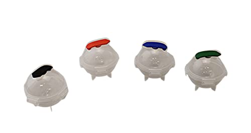 Set de 4 moldes de esfera de hielo de plástico miniatura 5