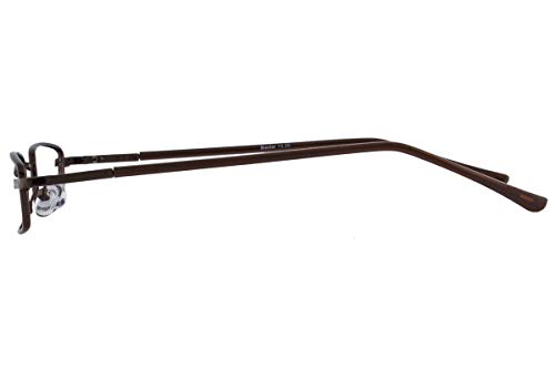Image of Unisex Rectangular Metal Full Frame Power Reading Glasses
