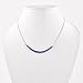 QNAVIC 925 Sterling Silver Chain Necklace for Women Natural Blue Sapphire Gemstone, Healing Crystal September Birthstone, Handmade Jewelry, birthday Gifts for Her