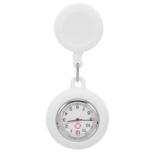 UKCOCO Montre Infirmière à Clip: Broche Rétractable en Silicone Ergonomique - pour Blouse Médicale, Tenue de Travail et Cadeau pour Infirmières et Médecins