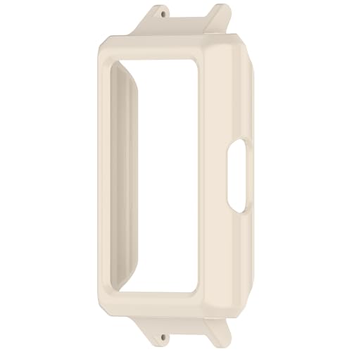 Image of for Huawei Band 11 Pro / 11 Pro NFC Watch Case Hard PC Protective Cover with 12mm Button Cutouts - Antique White