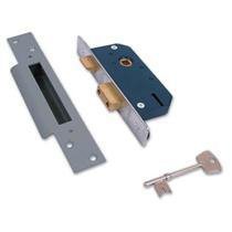 Willenhall Locks M3/SC/KD 50mm 5 Lever Sashlock Satin Chrome