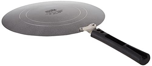 Image of Anjali Diamond Dura Aluminum Non-Stick Roti Tawa (275mm, Black)