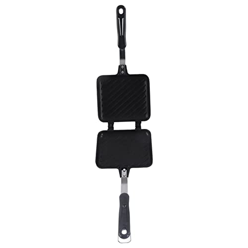 Ejoyous Doppelseitige Sandwich Backform, Antihaftbeschichtet, Pfanne für Camping, Toastpfanne für Tortillas und Panini