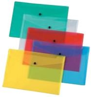 DOC FOLDERS Poly A4 Ass 12PK, Cartelle di Cancelleria e Archiviazione Ufficio Consumabili, 12 Pezzi in Confezione - KF03599
