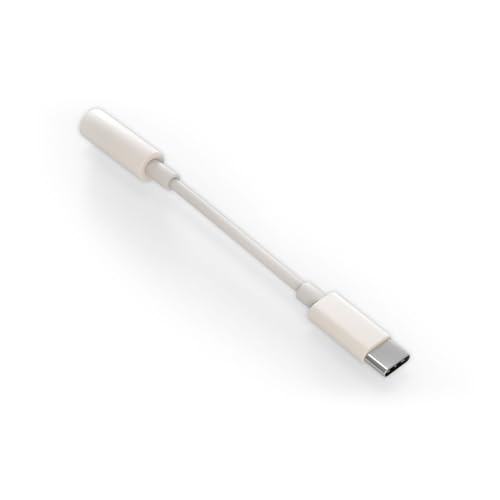 Adaptador fone de ouvido Android Samsung Motorola Xiaomi USB-C para P2 3.5mm branco