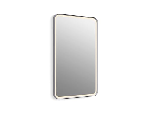 Kohler Plumbing Essential 22 x 34 Rectangular Lighted Framed Mirror