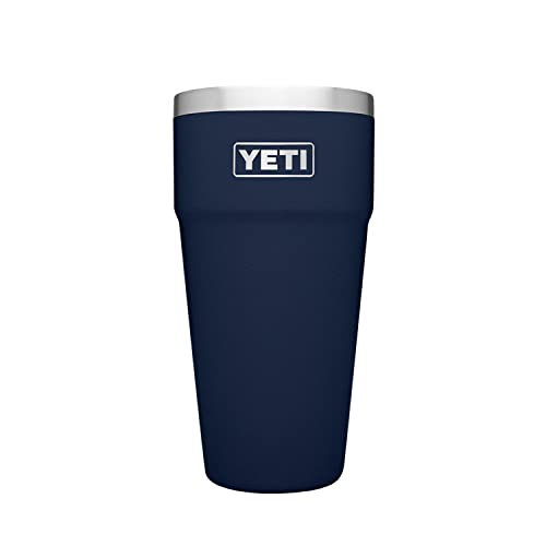 Yeti Rambler 26 Oz Stackable Cup, Vacuum Insulated, Stainless Steel With No Lid, Navy #TOP2