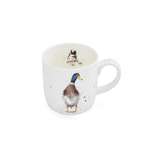 Portmeirion Home & Gifts Wrendale Designs By Royal Worcester Duck Guard Mug, Bone China, Multi-Colour Mmkc5629-Xs #TOP5