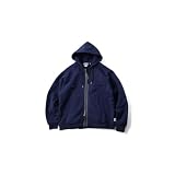 [ジムマスター] 12oz ヘビー裏起毛 ダブルジップパーカー メンズ レディース ユニセックス スウェット 厚手 保温 防寒 アウター カジュアル 秋冬 G633700 (JP, アルファベット, M, ネイビー(59))