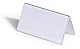 Durable Tischnamensschild 52/104 x 100 mm, transparent mit weißer Papiereinlage, 25 Stück, 805119