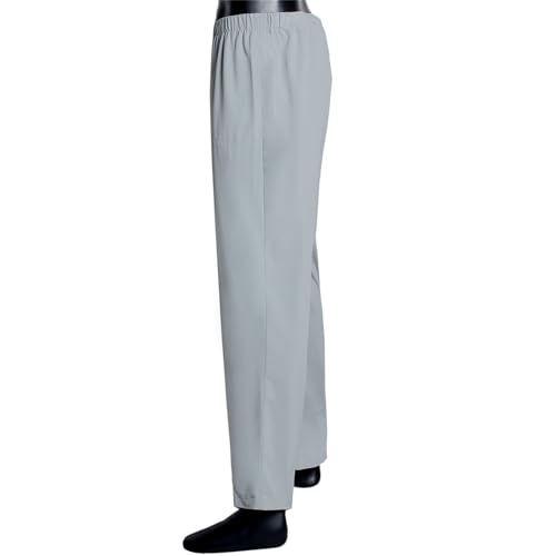 Muslim Clothes for Men Solid Pants Kaftan Wide Leg Trousers Elastic Waist Night Gowns Pastor Thobe3