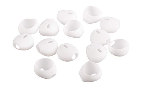 Xcessor 7 Paires (14 pièces) de Couvre-Oreillettes de Rechange en Silicone pour écouteurs et Oreillettes d'Apple. Embouts de Rechange pour écouteurs Apple. Blanco Cover