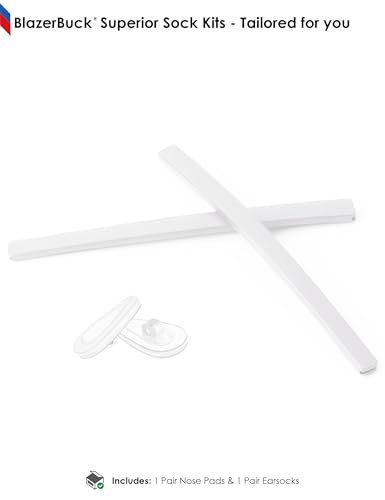 Image of BLAZERBUCK Replacement Earsocks & Nose Pieces for Oakley Tincup Glasses OX3184 OX5099