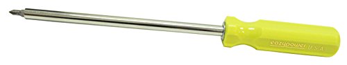 Image of Eazypower 87382 12-Pack 11-inch 4-in-1 Screwdriver R1 /R2 Square Recess; #2 /8-10 Phillips /Slotted with 1 /4-inch Hex (Hot Colors)