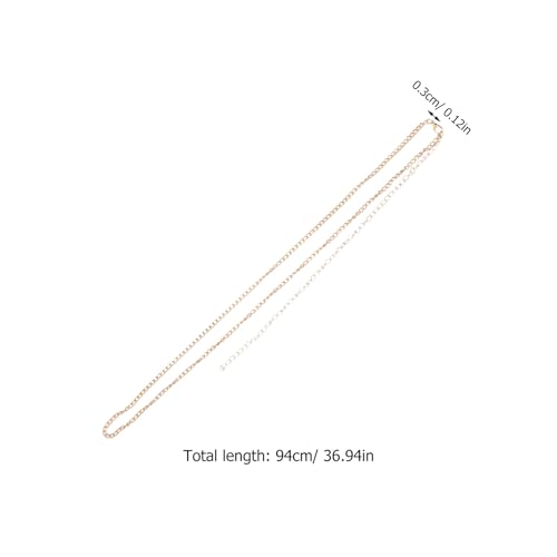 Cadena de cintura ajustable con eslabones metálicos resistentes pack de 3 2