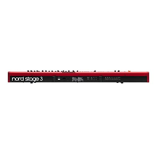 Nord Stage 3 88-Key Fully-Weighted Hammer Action Keyboard with Knox Gear Adjustable Keyboard Stand, Adjustable Bench, and Sustain Pedal Bundle (4 Items)