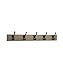 Amazon Basics Wall Mounted Modern Coat Rack, 5 Hooks, Barnwood