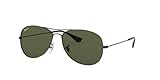 Ray-Ban COCKPIT - GUNMETAL Frame CRYSTAL GREEN POLARIZED Lenses 59mm Polarized
