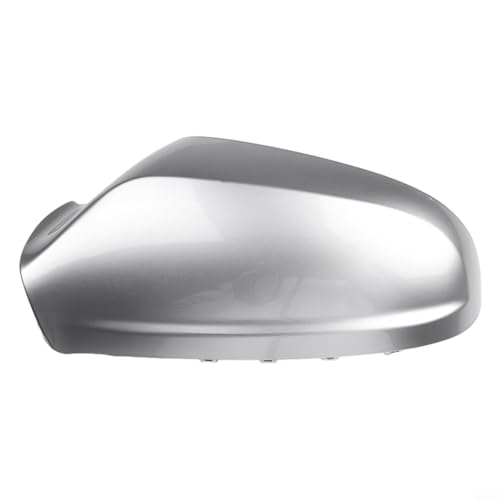 Glomc Cubierta de espejo retrovisor de puerta, para Opel Astra H MK5, lado izquierdo (LH), gris plateado, reemplazo directo, ajuste OEM, ajuste de montaje de espejo exterior