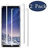 LuettBiden Compatible (2 - Pack) Samsung Galaxy Note 8 Screen Protector,LuettBiden [HD Clear][Anti-Bubble][9H Hardness][Anti-Scratch][Anti-Fingerprint] Tempered Glass Screen Protector for Note 8