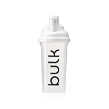 Bulk Classic Protein Shaker Flasche, Eiweiß Shaker, Klar, 750 ml