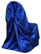 Miniatura 9 de Efavormart - Fundas para sillas de fiesta, 1 unidad, de satén, con lazo, universal, para banquetes de boda, plegable, para sillas de comedor, fundas