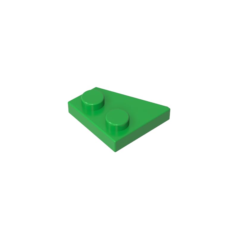 XYEIUGO 24307 Circular Plate Wedge Plate 2x2 Right, Bright Green, 50 PCS — image 1