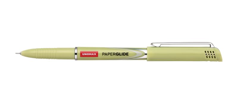 Image of Unomax Paperglide Ball Pen Pack of 10 (Blue) | Elevate Your Writing Experience with Jet-Like Smoothness | 0.7mm Tip Size for Superior Precision | Ideal for Office, School