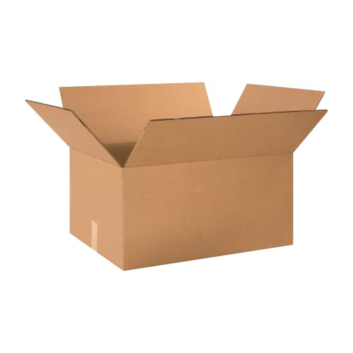 Image of BOX USA Double Wall Shipping Boxes Large 24 inchL x 18 inchW x 12 inchH 10-Pack - Corrugated Cardboard Box for Moving, Mailing, Packing, Packaging and Storage
