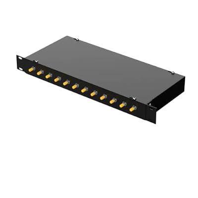 12 Port Optical Fiber Terminal Box SC/FC/ST/LC Air-Cold-Rolled Steel Full Load Enclosure for Data Center Networks(12 Mouth ST)
