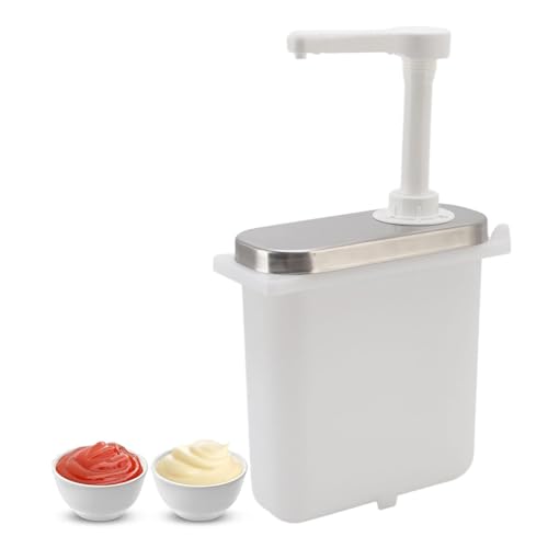 Pompe distributrice de condiments 2 L avec tête rotative à 360 degrés - 2