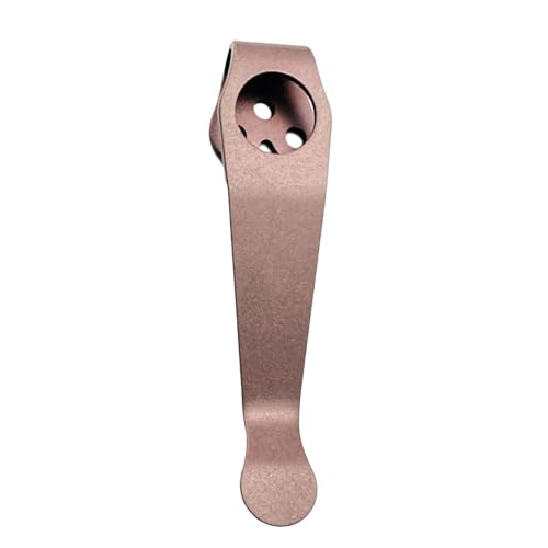 BELOWSYALER Clip trasero de aleación para cuchillo de bolsillo plegable, accesorios de herramientas, clip trasero, soporte de clip trasero plegable