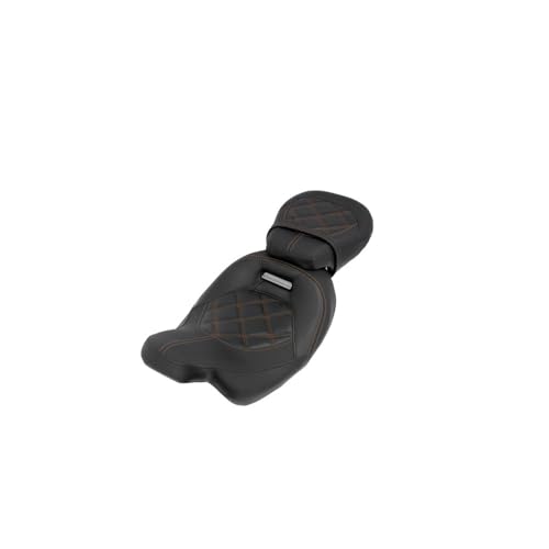 Selle moto biplace ergonomique pour soulager le dos sur Electra Glide