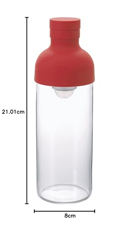 Image of Hario FIB-30-R Cold Brew Filter-in Tea Bottle 300ml Red
