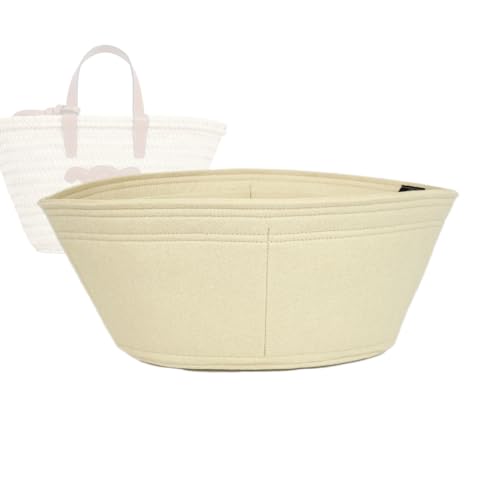 Zoomoni Bag Organizer for Celine Teen Classic Panier Basket - Premium Felt Purse Handbag Insert Liner Shaper (Handmade) Soft Structure Support (20 Color Options)