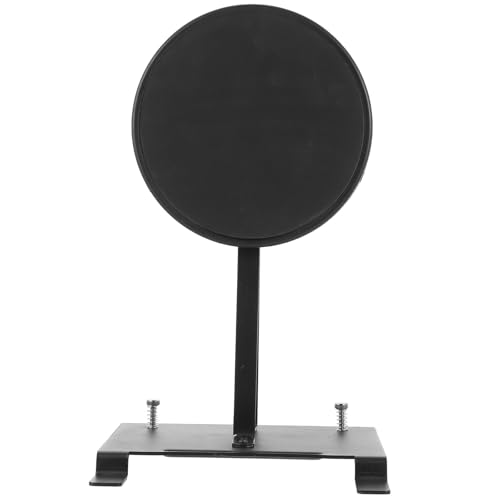 Tapis antichoc pour pédale de grosse caisse acier noir résistant usure