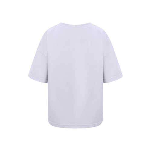 Girls Short Sleeve T Shirts 2025 Kids Summer Trendy Athletic Oversized Tee Tops Teen Casual Crewneck Active Sports Activewear3