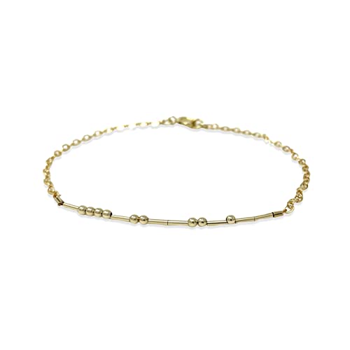 Custom Morse Code Gold Fill Bracelet Also Available In Sterling Silver #TOP7