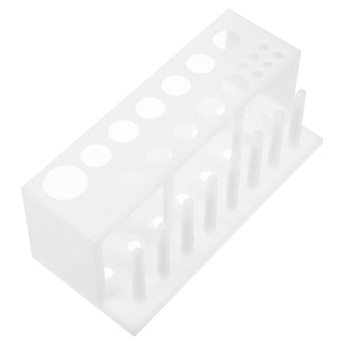 KICHOUSE 19Holes Test Tube Holder for Laboratory Test Tube Rack Pegs for Test Tube Storage Sampling Tube Organizer and Lightweight