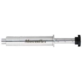 Cole-Parmer - Siringa in acciaio inox, 20 ml, Viton O-ring, Luer Lock